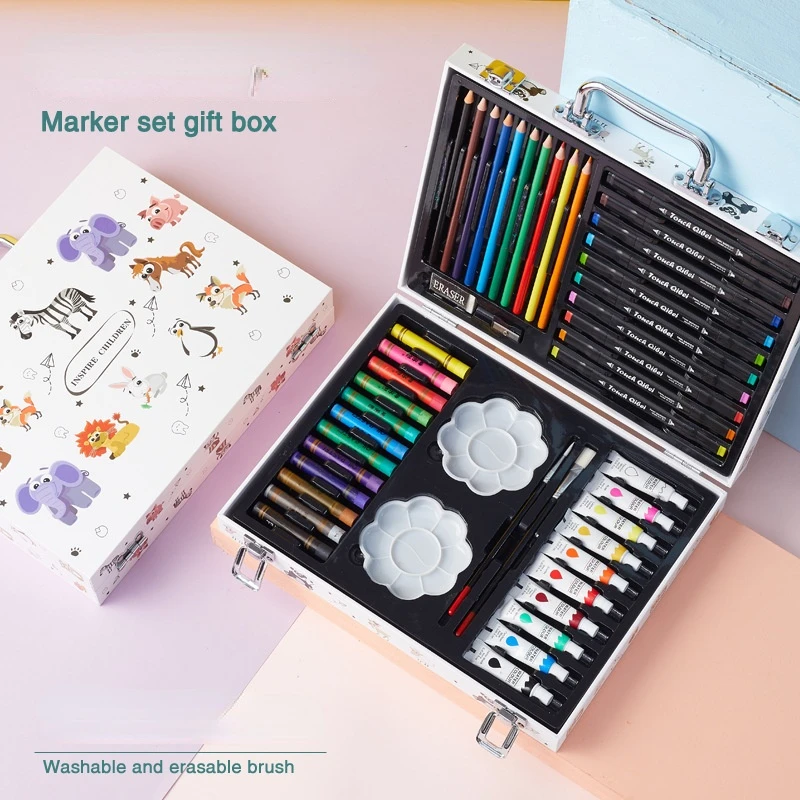 Mark Pen Set Primary School Students Brush Watercolor Crayon Painting Tools Art Supplies Birthday Gift Stationery
Mark Pen Set Primary School Students Brush Watercolor Crayon Painting Tools Art Supplies Birthday Gift Stationery