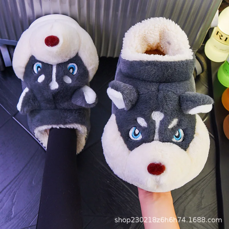 New 2023 Cute Cartoon Husky Shoes Men's Winter Cotton Slippers Warm Faux Fur Platform Sole Couples Indoor Home Floor Footwear
New 2023 Cute Cartoon Husky Shoes Men's Winter Cotton Slippers Warm Faux Fur Platform Sole Couples Indoor Home Floor Footwear