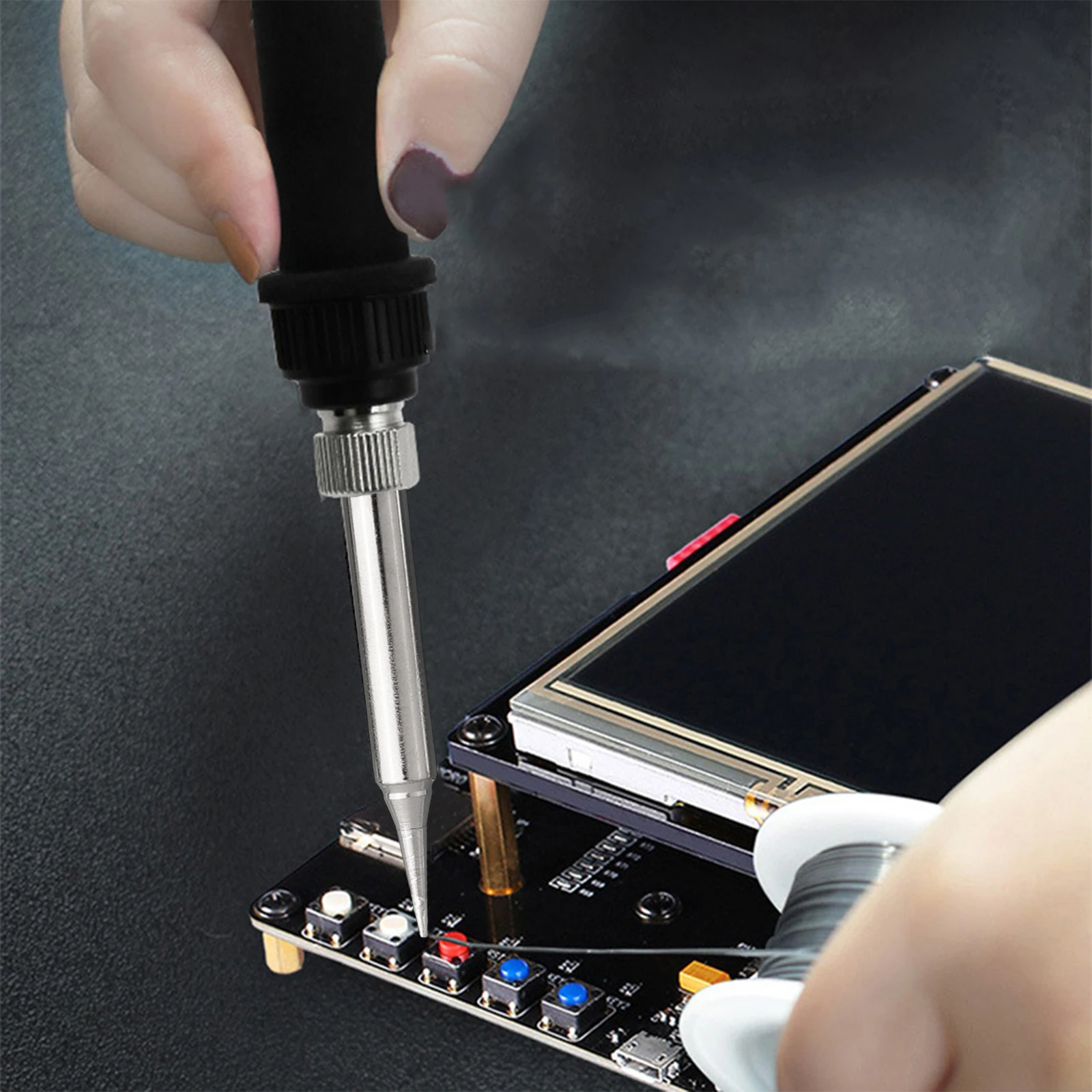 5pcs Soldering Iron Tip I/B/K/3C/2.4D Lead-free Welding Head Replacement 936 Welding Head Electric Soldering Iron Tools
5pcs Soldering Iron Tip I/B/K/3C/2.4D Lead-free Welding Head Replacement 936 Welding Head Electric Soldering Iron Tools