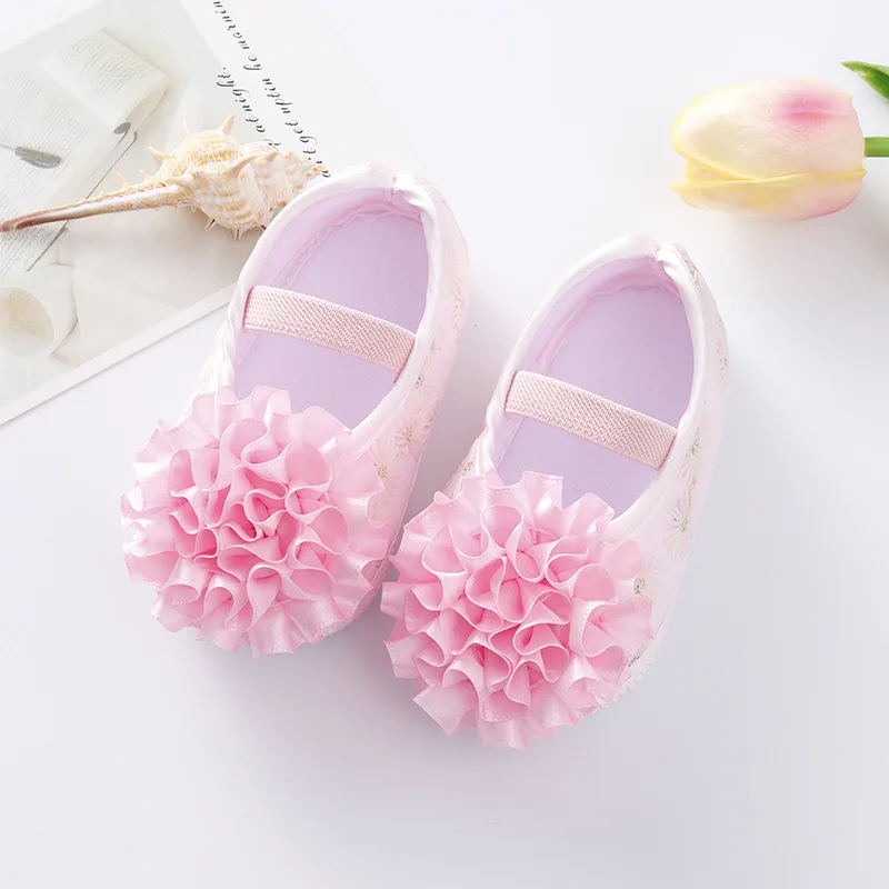 

Spring Baby Girl Princess Shoes 1 Year Autumn Casual Anti-Slip Bow Sneakers Toddler Soft Soled First Walkers 0-18 Months