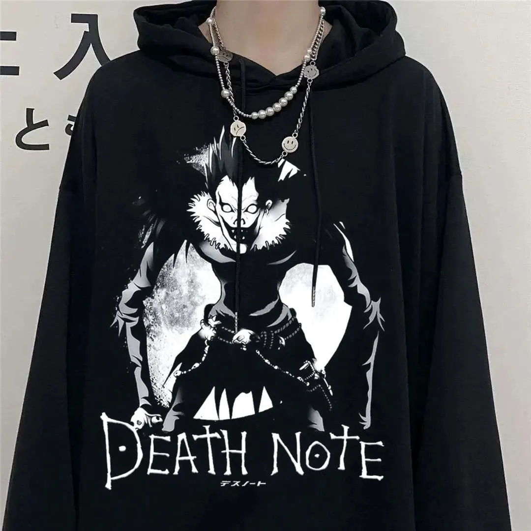 2022 Men Hoodies Jacket Hip Hop Death Note Print Hoodie Harajuku Gothic Kpop Hooded Sweatshirt Black Hoodied y2k Clothes Tops
2022 Men Hoodies Jacket Hip Hop Death Note Print Hoodie Harajuku Gothic Kpop Hooded Sweatshirt Black Hoodied y2k Clothes Tops