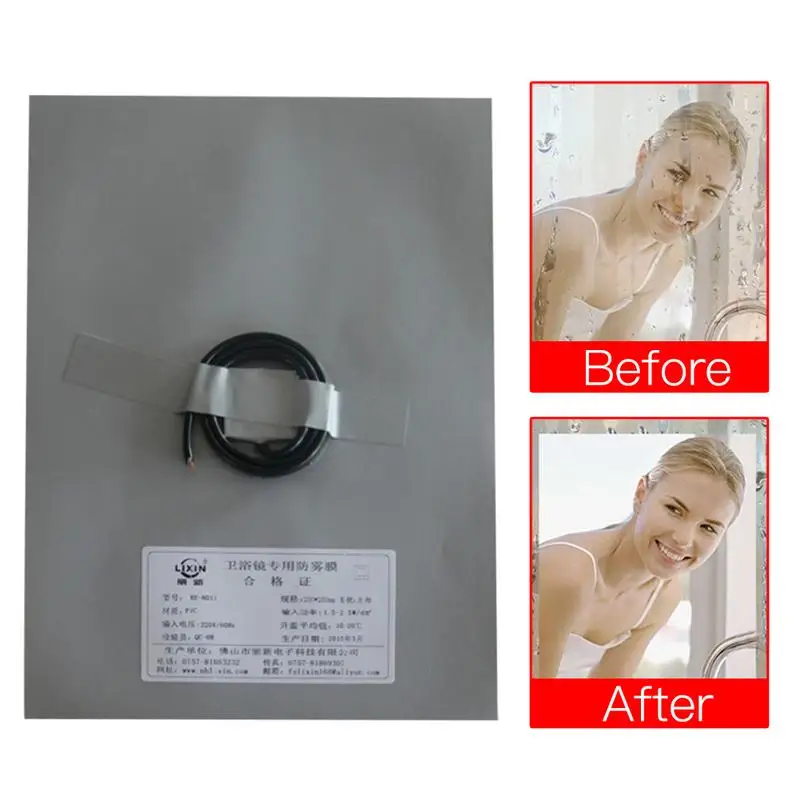New Bathroom Mirror Shower Protective Film Anti Fog Window Clear Waterproof Makeup Mirror Protective Electronic Heating Film 40P
New Bathroom Mirror Shower Protective Film Anti Fog Window Clear Waterproof Makeup Mirror Protective Electronic Heating Film 40P