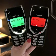 Coque de téléphone à la mode en verre trempé pour iPhone, compatible modèles Mini 6, 7, 8 Plus, XS, X, XR, 13, 12, 11 Pro Max, Led, Design de Nokia=