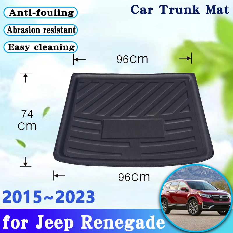 

Car EVA Material Trunk Mat for Jeep Renegade Accessories 2015~2023 2022 2021 Cargo Rear Liner Waterproof Tray Carpet Storage Pad