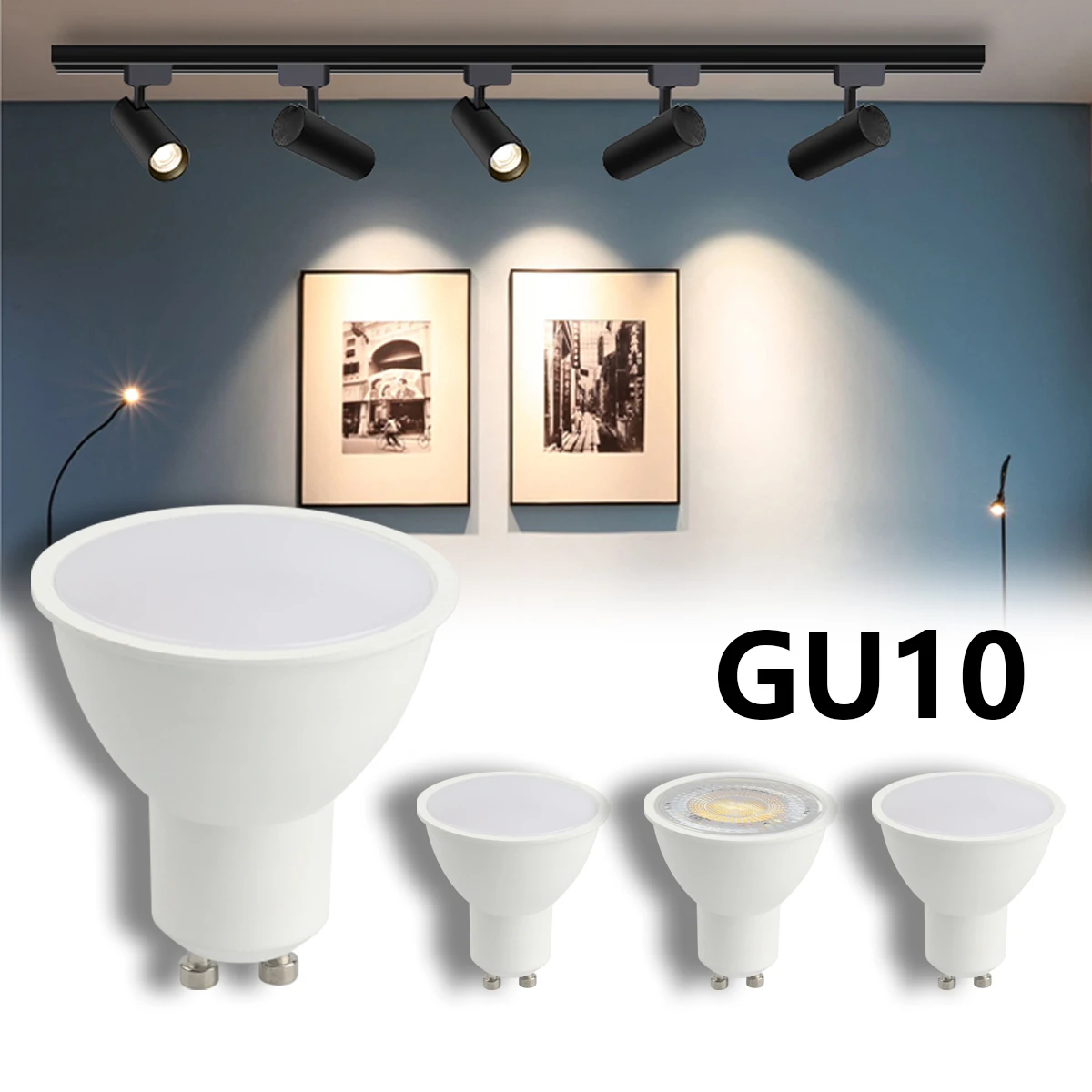 

LED Bulb GU10 Spotlight AC220V AC100-240V No Flicker Warm White Light 3W 5W 6W 7W 8W Replaceable 20W 50W Halogen Lamp