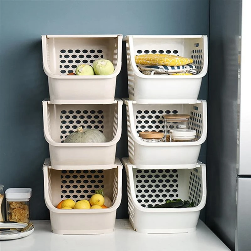 Multifunctional Plastic Storage Basket Kitchen Household Fruits Washing Basket Children's Toy Storage Rack With Cover
Multifunctional Plastic Storage Basket Kitchen Household Fruits Washing Basket Children's Toy Storage Rack With Cover