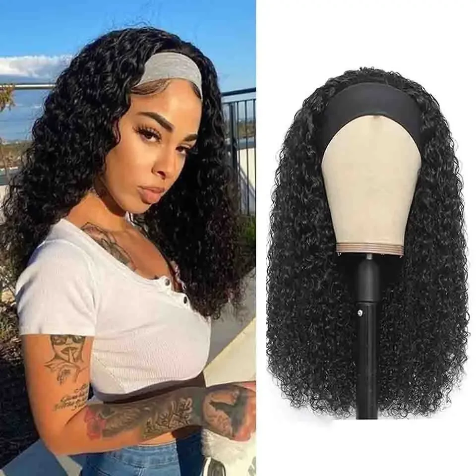 Curly Headband Wig Human Hair Brazilian Wigs Headband Wigs for Black Women Human Hair headband Deep Curly Human Hair Wigs
Curly Headband Wig Human Hair Brazilian Wigs Headband Wigs for Black Women Human Hair headband Deep Curly Human Hair Wigs