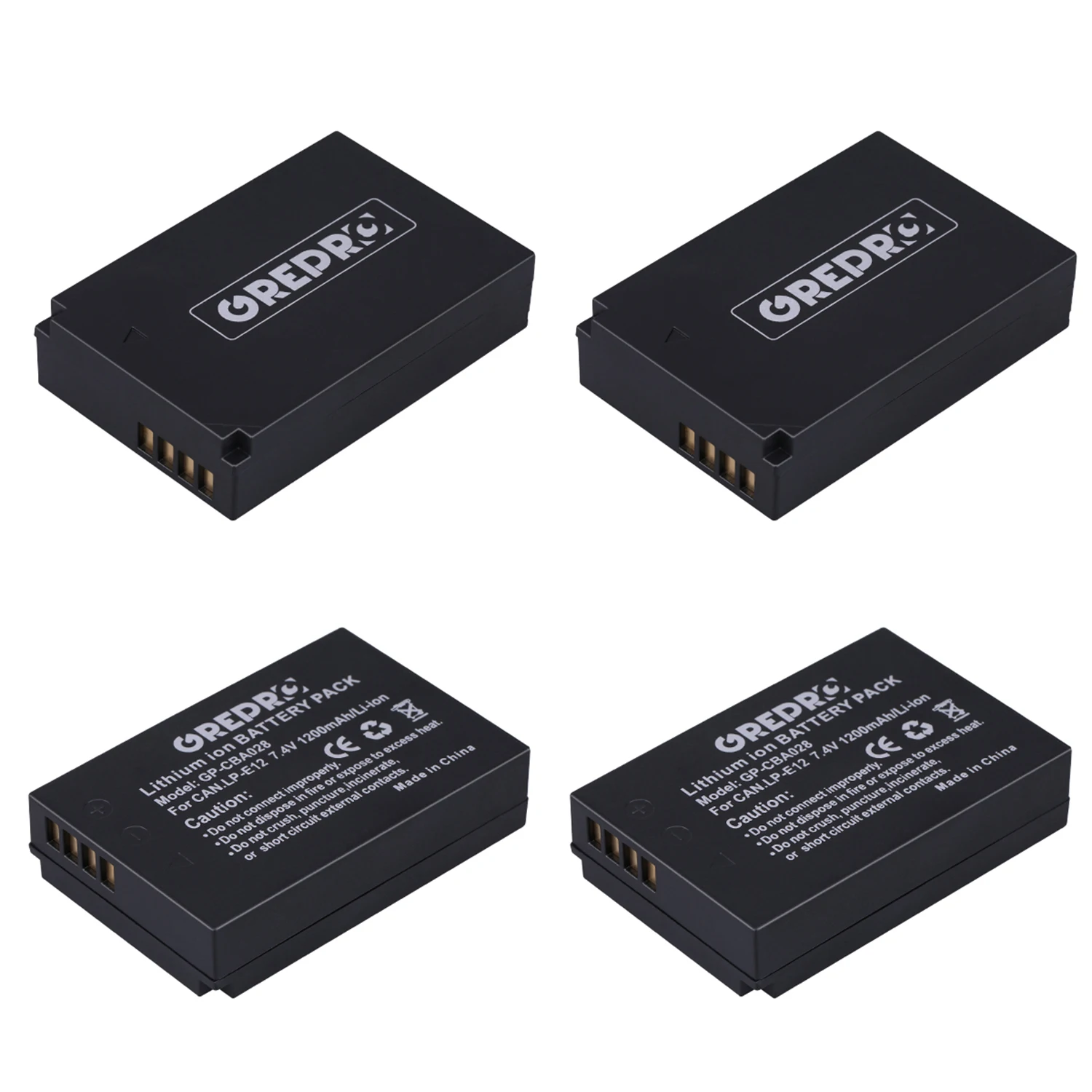 1200mAh LP-E12 Battery for Canon EOS M50 Mark II, M200, M50, M100, M, M2, M10, 100D, SX70HS, Kiss X7, Rebel SL1
1200mAh LP-E12 Battery for Canon EOS M50 Mark II, M200, M50, M100, M, M2, M10, 100D, SX70HS, Kiss X7, Rebel SL1
