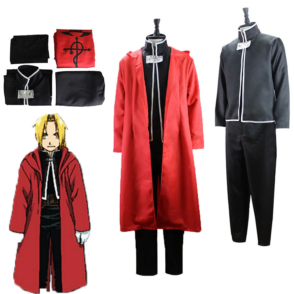 Edward Elric Cosplay Costume Top Pants Red Long Jacket Anime Fullmetal Alchemist Halloween Party Disguise Suit For Adult Men
Edward Elric Cosplay Costume Top Pants Red Long Jacket Anime Fullmetal Alchemist Halloween Party Disguise Suit For Adult Men