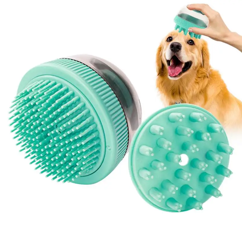 

Pet Grooming Brush Soft Silicone Spaceship Shape Hair Deshedding Dog Brush Undercoat Rake Comb Fine/Coarse Teeth Bathing Supply