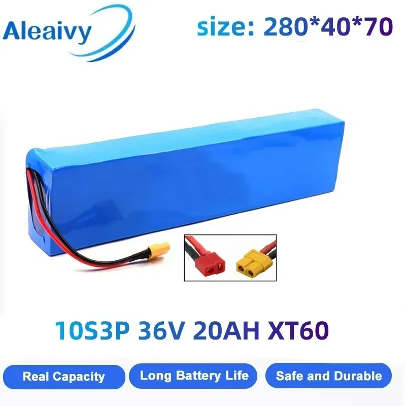 NEW 36V 10S3P 20Ah 500W High Power Capacity Lithium Battery Pack with 42V 18650 Cells 8000mAh for Electric Bicycle Scooter BMS
NEW 36V 10S3P 20Ah 500W High Power Capacity Lithium Battery Pack with 42V 18650 Cells 8000mAh for Electric Bicycle Scooter BMS