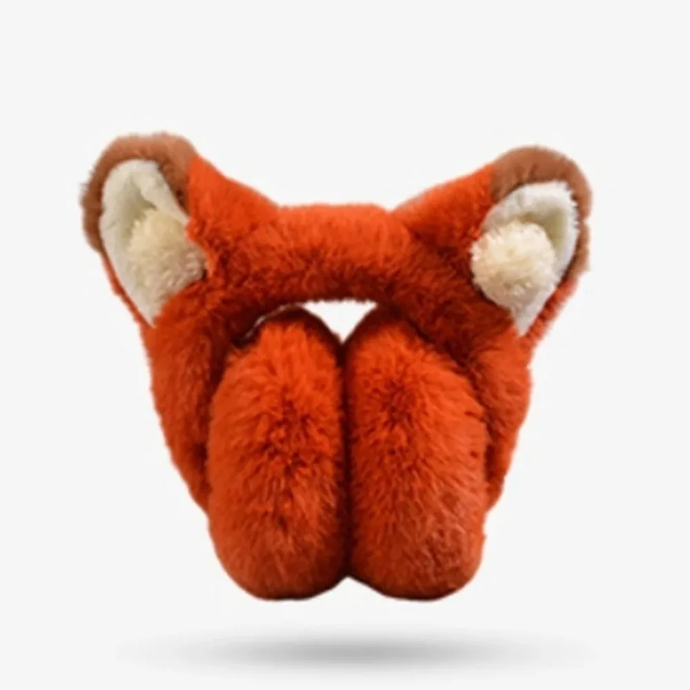 

Cute Plush Fox Ears Ear Muffs Ear Warmer Winter Ear Cover Women Men Earplugs Cold Protection Thermal Earflaps Outdoor Earmuffs