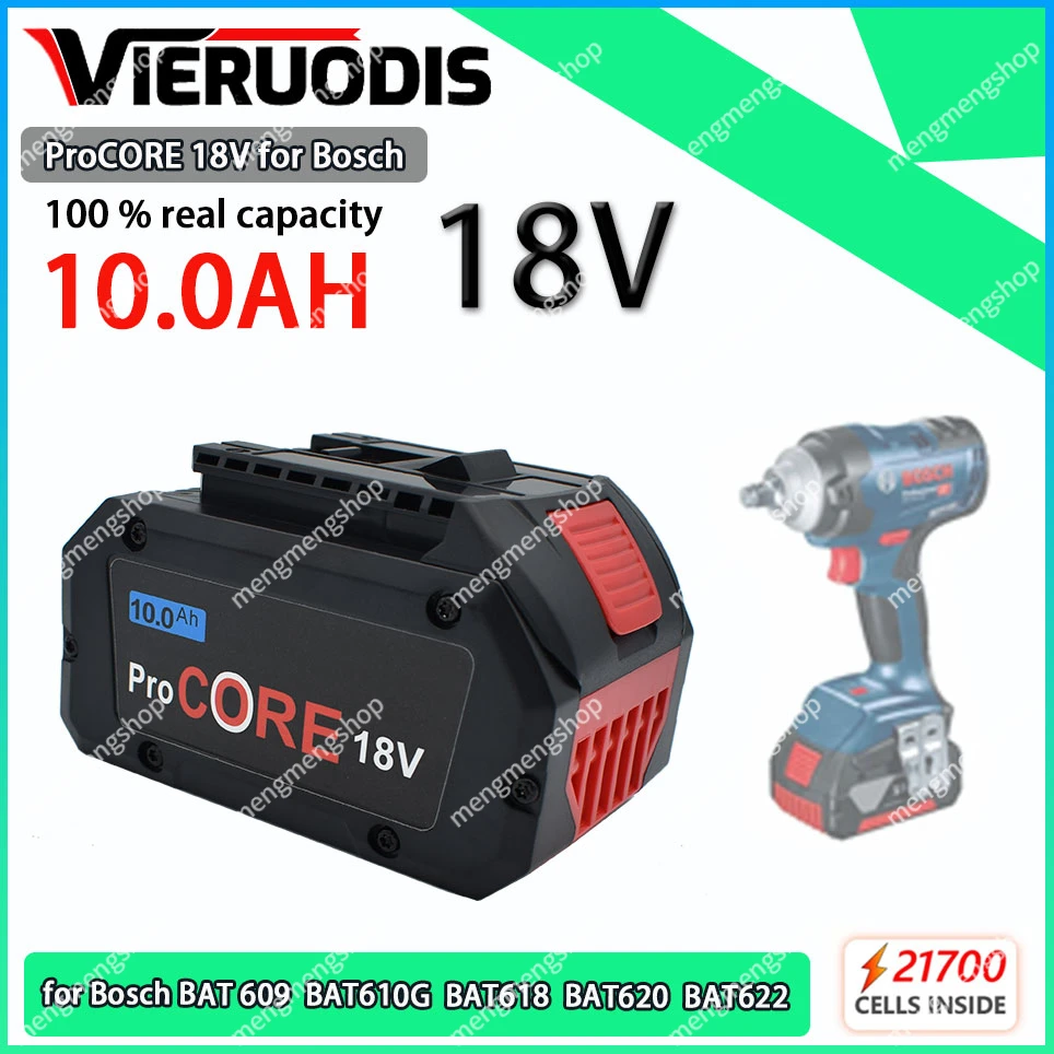 18V 10.0Ah ProCORE Ersatz Batterie für Bosch 18V Professionelle System Cordless Werkzeuge BAT609 BAT618 GBA18V80 21700 Zelle
18V 10.0Ah ProCORE Ersatz Batterie für Bosch 18V Professionelle System Cordless Werkzeuge BAT609 BAT618 GBA18V80 21700 Zelle