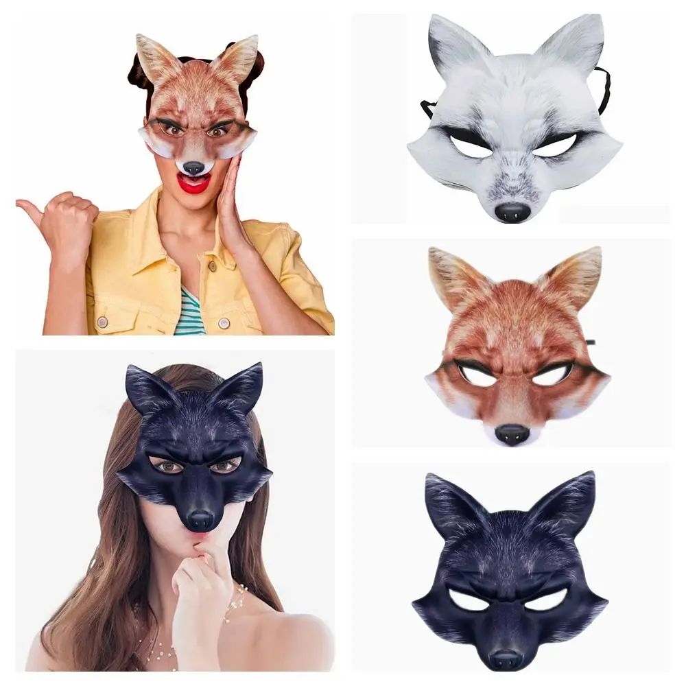 EVA Cosplay Mask Sexy White Fox Gifts Fox Mask Animal Half Face Cover Fancy Dress Parties Decoration
EVA Cosplay Mask Sexy White Fox Gifts Fox Mask Animal Half Face Cover Fancy Dress Parties Decoration