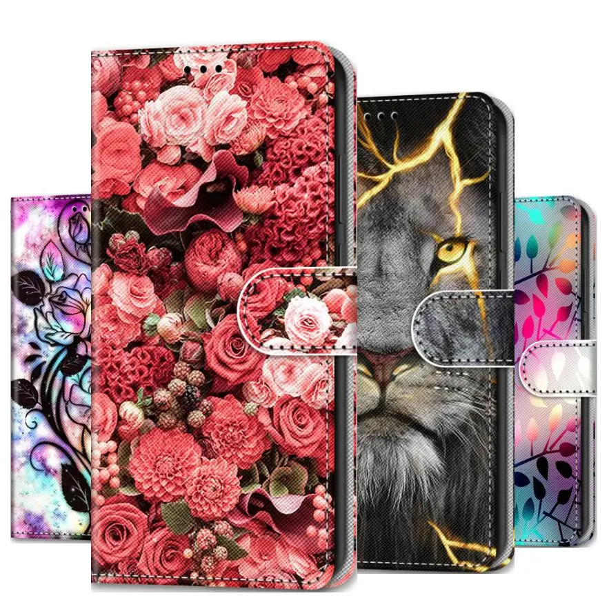 

Lion Wolf Floral Phone Bags For Case Samsung Galaxy J330 J730 J3 J7 2017 A71 A51 S22 Pro Plus Note 20 Ultra Stylish Cover D08F