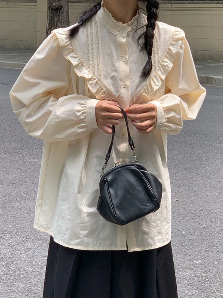 Japanese Kawaii Girly Shirt Harajuku Women's Loose Blouse Preppy Girl Lolita Style Sweet Top Puff Sleeve Lolita Soft Girl Shirt
Japanese Kawaii Girly Shirt Harajuku Women's Loose Blouse Preppy Girl Lolita Style Sweet Top Puff Sleeve Lolita Soft Girl Shirt