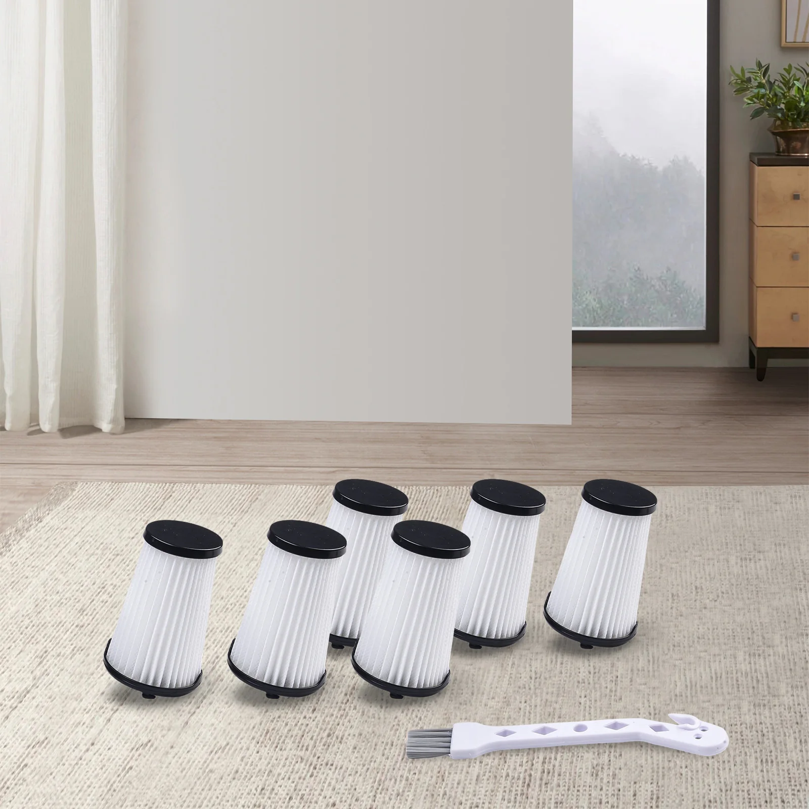 Vacuum Cleaner Replace Filter Filter Replacement Filter 6pcs Remove Dirt Reusable For Vacuum Cleaner EHVS2510AW
Vacuum Cleaner Replace Filter Filter Replacement Filter 6pcs Remove Dirt Reusable For Vacuum Cleaner EHVS2510AW