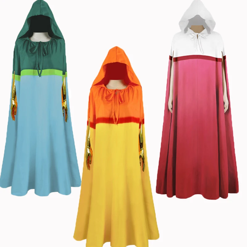 Movie Love and Thunder Mantis Cosplay Costumes Hooded Cloak Blue Yellow Red Full Set Unisex for Women Halloween Party Role Play
Movie Love and Thunder Mantis Cosplay Costumes Hooded Cloak Blue Yellow Red Full Set Unisex for Women Halloween Party Role Play