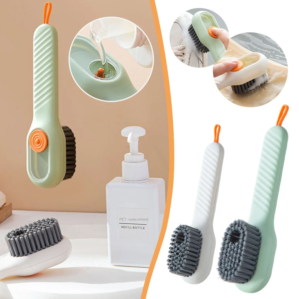 Multi-Purpose Shoes Cleaning Brush Liquid Soap Dispenser Push Type Cleaning Brush For Footwear Clothes Household Cleaning Tools
Multi-Purpose Shoes Cleaning Brush Liquid Soap Dispenser Push Type Cleaning Brush For Footwear Clothes Household Cleaning Tools