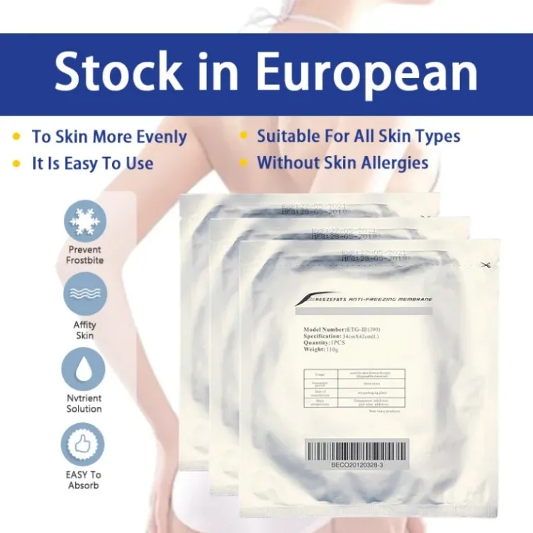 Anti Freeze Membrane For Popular Cryo Cold Body Sculpting Freeze Slimming Equipment
Anti Freeze Membrane For Popular Cryo Cold Body Sculpting Freeze Slimming Equipment