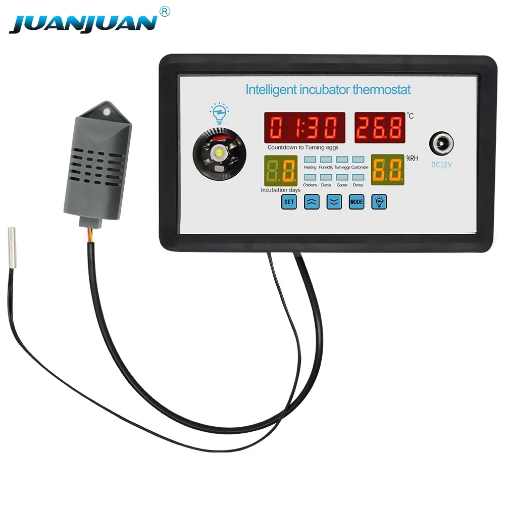 Small Goose Duck Chicken Eggs Hatching Tools Temperature Humidity Controller Intelligent Thermostat Digital Egg Incubators
Small Goose Duck Chicken Eggs Hatching Tools Temperature Humidity Controller Intelligent Thermostat Digital Egg Incubators