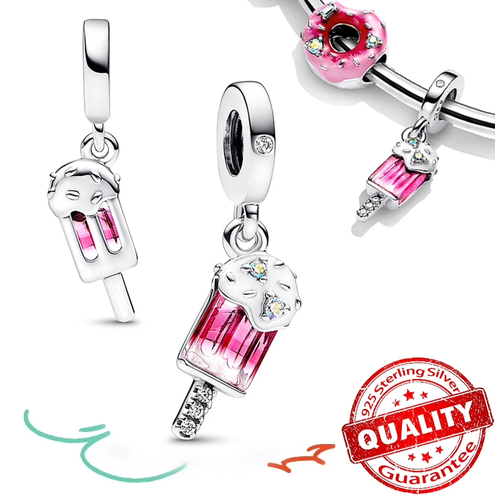 Romantic Summer Jewelry 925 Sterling Silver Cream Popsicle Dangle Charm Fit Brand Bracelet Necklace DIY Brithday Gift Making
Romantic Summer Jewelry 925 Sterling Silver Cream Popsicle Dangle Charm Fit Brand Bracelet Necklace DIY Brithday Gift Making