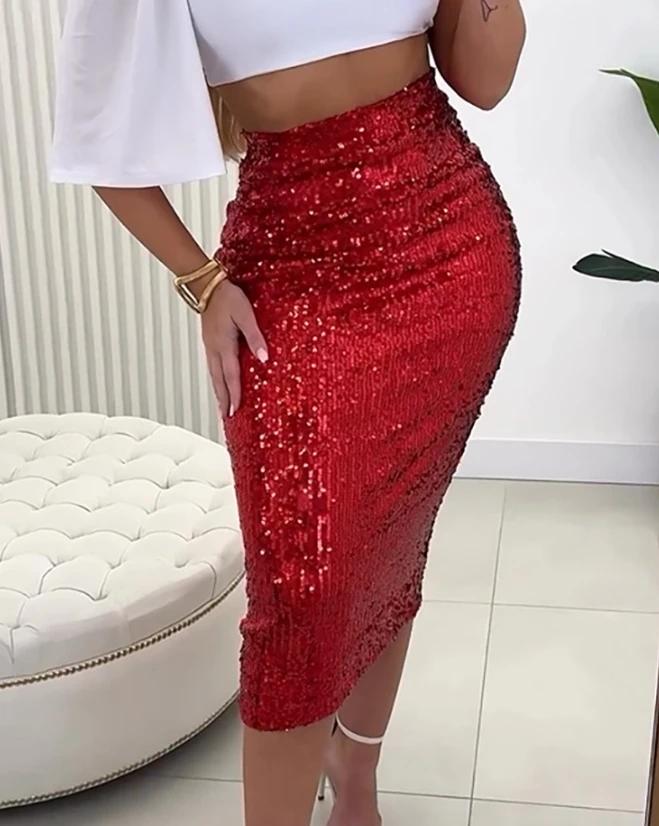 2023 New Popular Women's Hot Selling Casual Fashion Full Edition Sequin Split Skirt In Stock
2023 New Popular Women's Hot Selling Casual Fashion Full Edition Sequin Split Skirt In Stock