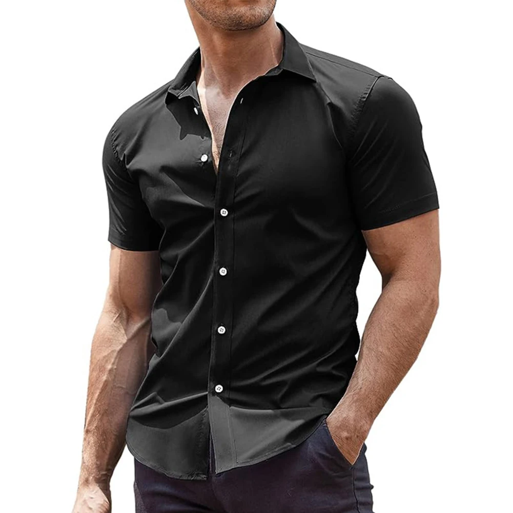 Summer Shirt Tops Fitness Formal Mens Muscle Shirts Short Sleeve Slim Fit Solid Color Sports T-Shirt Tops Blouse
Summer Shirt Tops Fitness Formal Mens Muscle Shirts Short Sleeve Slim Fit Solid Color Sports T-Shirt Tops Blouse