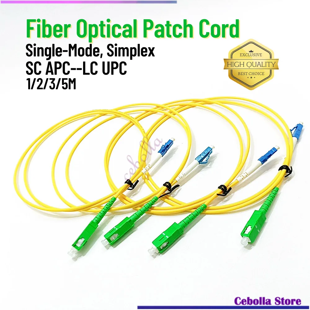 

10pcs/lot Simplex SC/APC-LC/UPC Fiber Optic Patch Cord Cable 1m/2m/3m/5m/10m Fiber Optic Jumper Cable 3.0mm Patch Cord