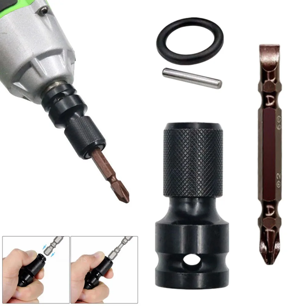 4pcs 1/2" Square Drive To 1/4" Hex Shank Socket Converter Adapter With Screwdriver Bit For Electric Driver Wrench Tool Set
4pcs 1/2" Square Drive To 1/4" Hex Shank Socket Converter Adapter With Screwdriver Bit For Electric Driver Wrench Tool Set