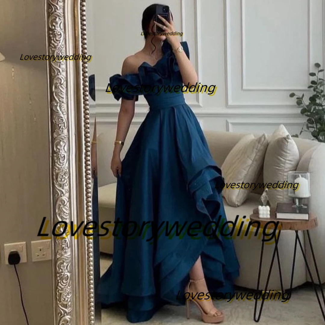 Lovestory Ruffles Off Shoulder Prom Dresses High Low Tiered Vestidos De Party Evening Dress A Line Formal Occasion Gowns
Lovestory Ruffles Off Shoulder Prom Dresses High Low Tiered Vestidos De Party Evening Dress A Line Formal Occasion Gowns