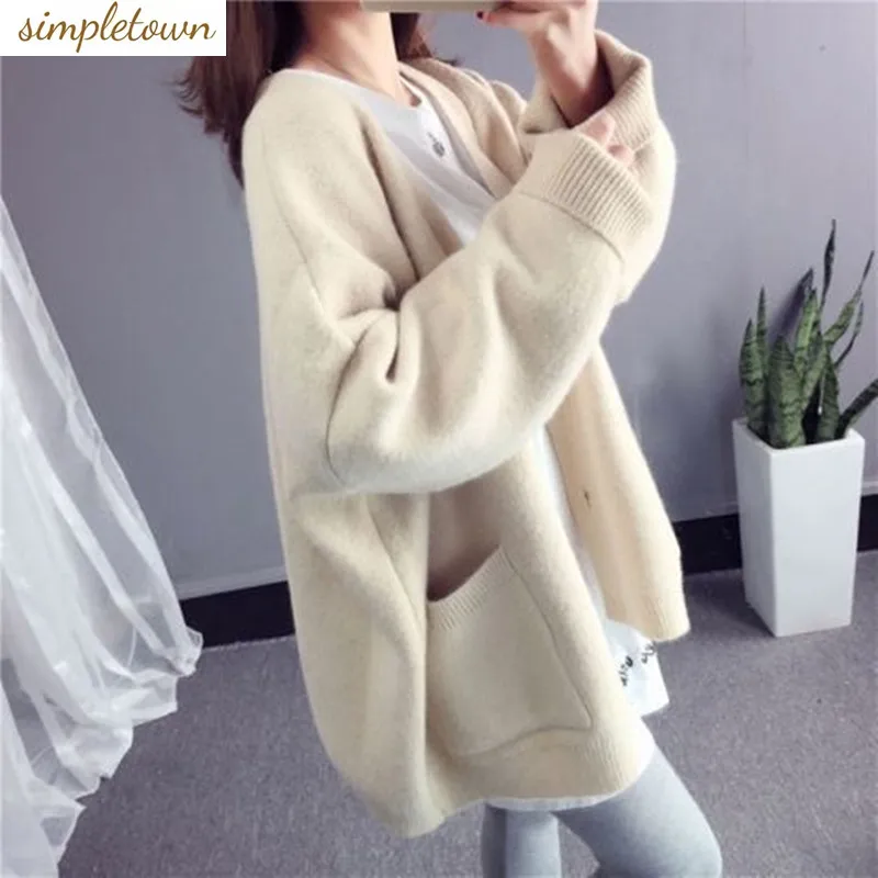 

Fashion Knitted Cardigan 2023 New Autumn/Winter Korean Edition Thickened Lazy Loose Student Sweater Coat Trend