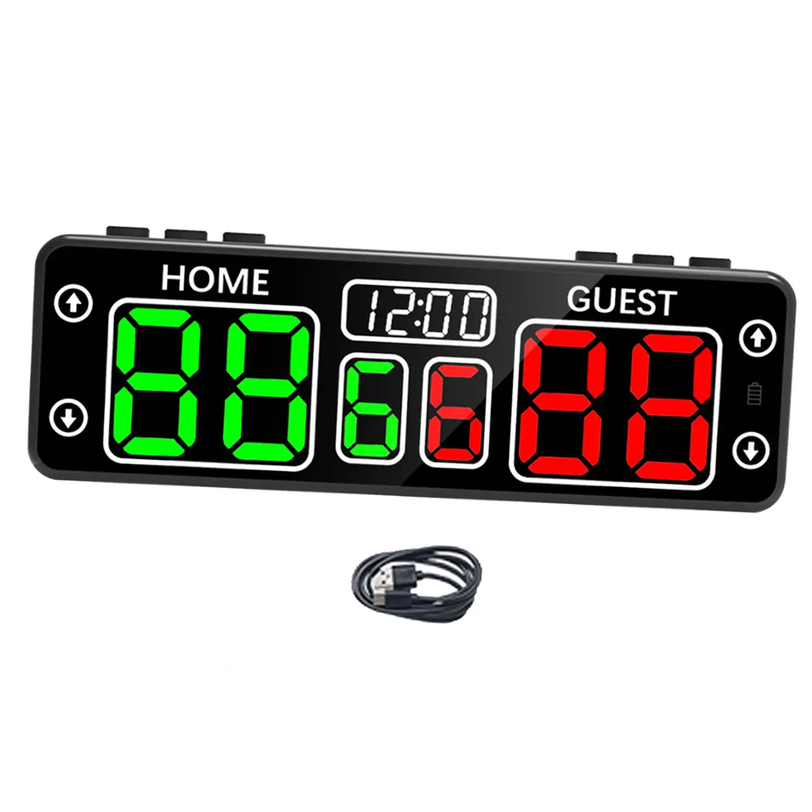 

Digital Scoreboard with Timer Electronic Scoreboard Score Keeper Score Board for Games Ping Pong Volleyball Badminton Softball