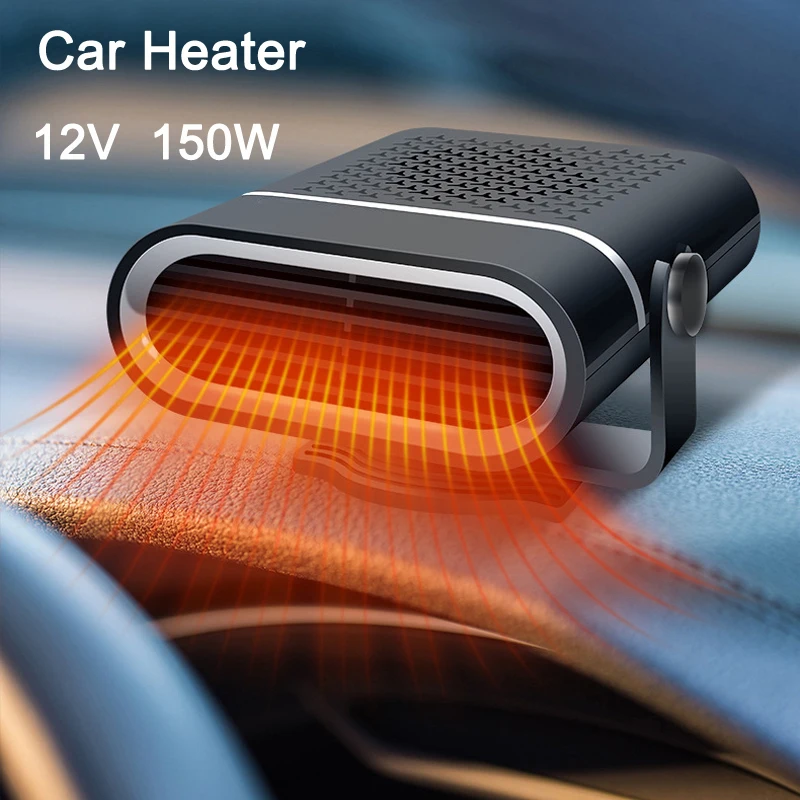 

Car Heater 12V 150W Portable Car Heater Fan 2 IN 1 Cooling Heating Auto Windshield Defroster Defogging Demister For Cars Trucks