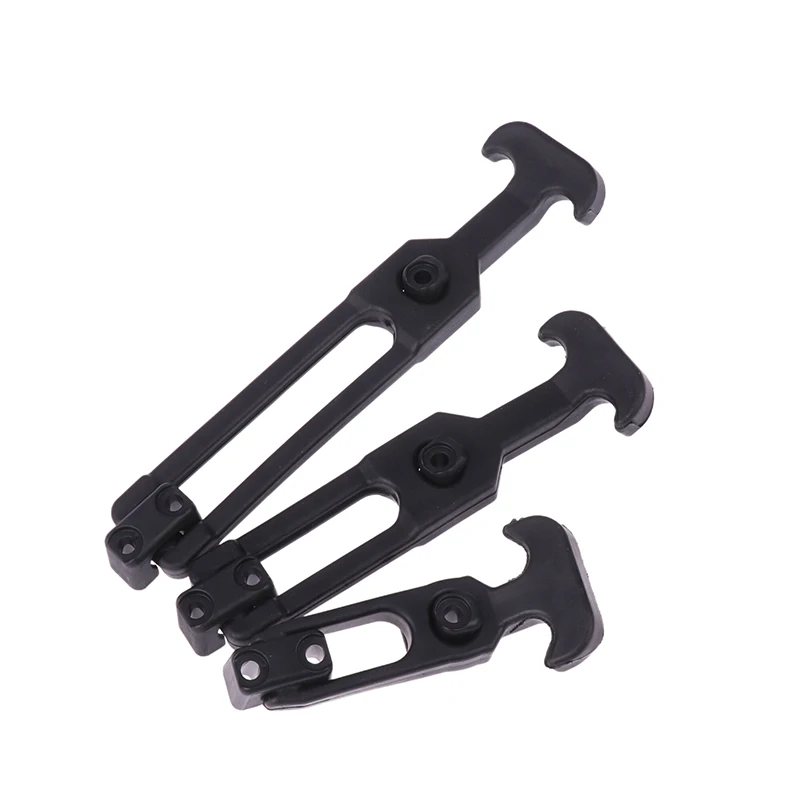 

1PC Rubber Hood Catch Flexible T-Handle Hasp Rubber Flexible Draw Latches With Brackets For Tool Box Vehicle Engine Wholesale