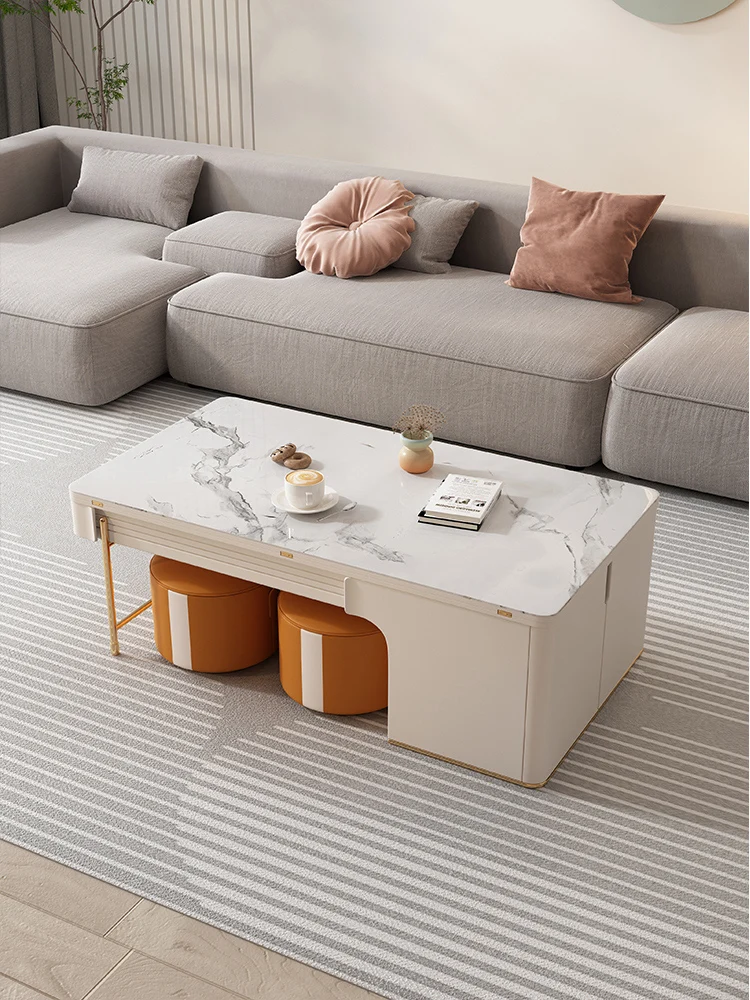Lifting rock tea table modern simple small apartment with stool economical living room
Lifting rock tea table modern simple small apartment with stool economical living room
