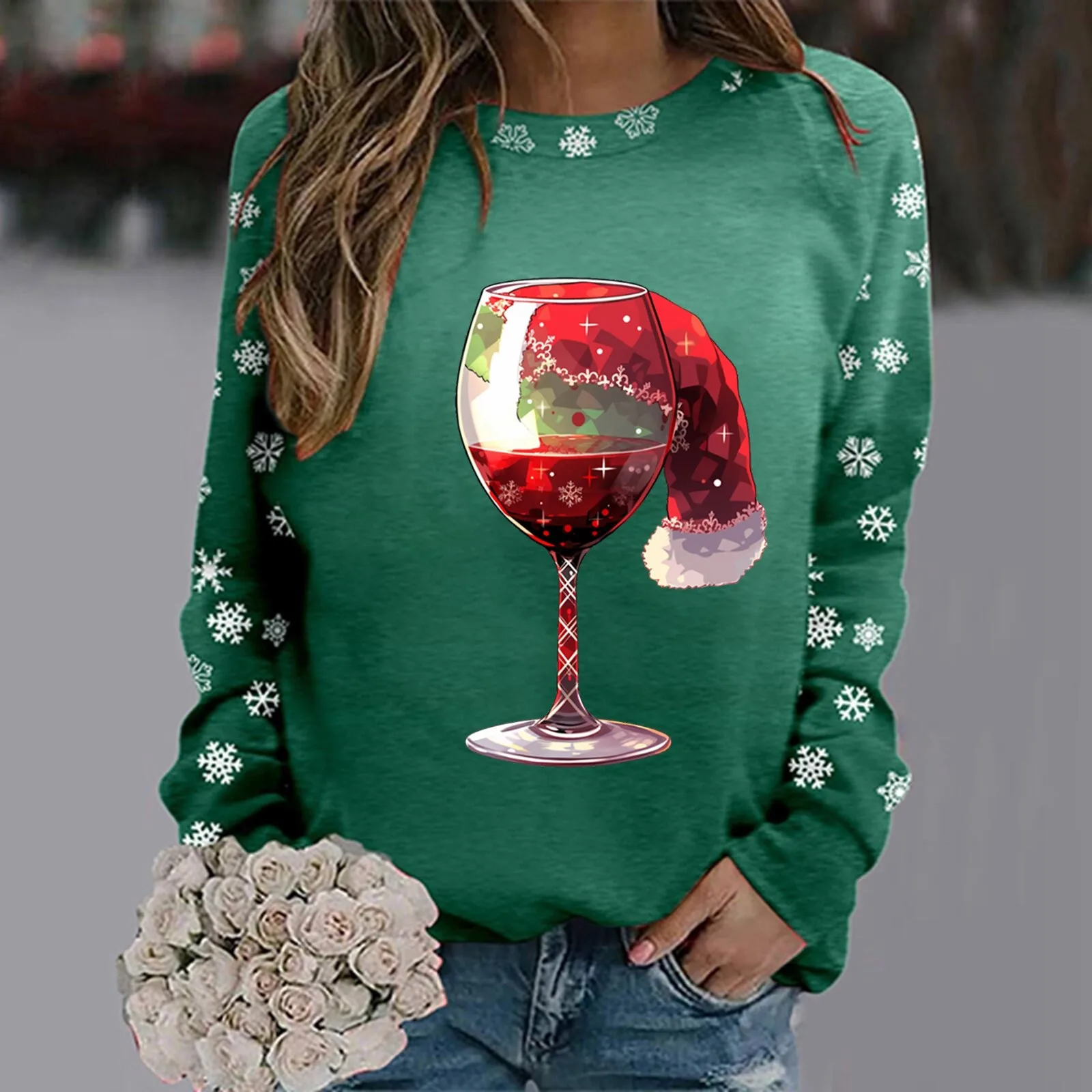 Extra Long Sweatshirt Women's Christmas Printed Crew Neck Sweatshirt Fitted Pullover Lightweight Zip up Wool Shirt Jacket Women
Extra Long Sweatshirt Women's Christmas Printed Crew Neck Sweatshirt Fitted Pullover Lightweight Zip up Wool Shirt Jacket Women