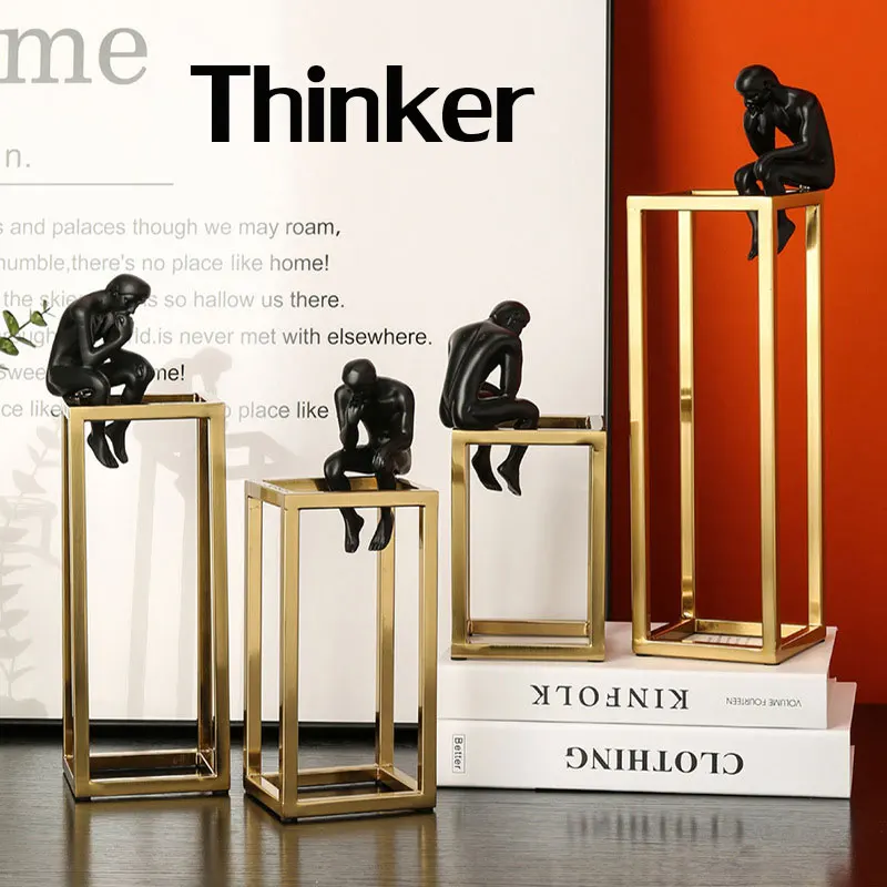 Thinker Art Statues Luxurious Abstract Crafts Sculptures Home Decoration Living Room Bookcase Mesa Bedroom Office Modern Decor
Thinker Art Statues Luxurious Abstract Crafts Sculptures Home Decoration Living Room Bookcase Mesa Bedroom Office Modern Decor
