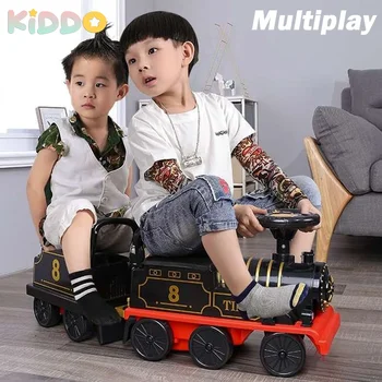 Brinquedos de Carros de Engenharia Mini Inerciais: Estimulando a Imaginação e Desenvolvimento dos Pequenos 12 Train Kids Car Electric Riding Toy Ailway Baby Stroller Walker Child Can Carry Train Rail Car Classical Model Birthday Gifts