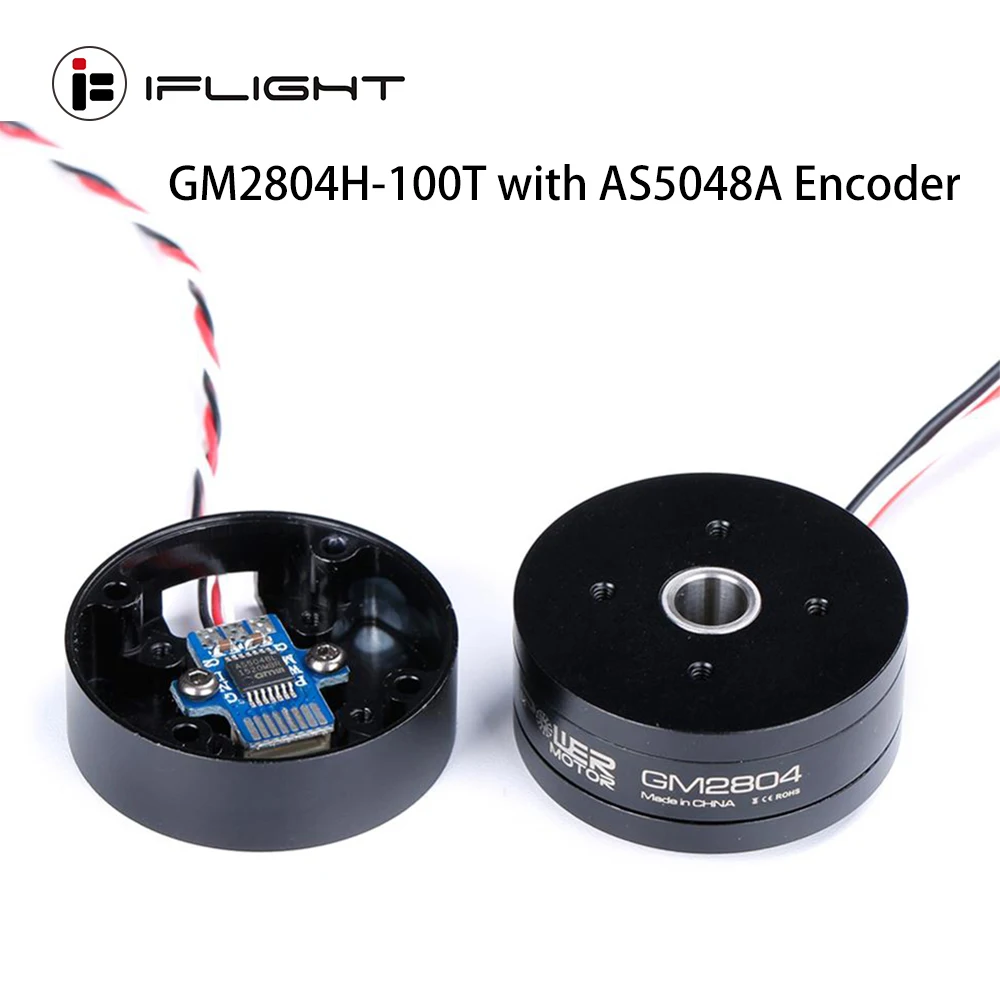 

IFlight iPower GM2804H-100T GM2804 Brushless Gimbal Motor with AS5048A Encoder/Aluminum Case for camera stabilizing systems