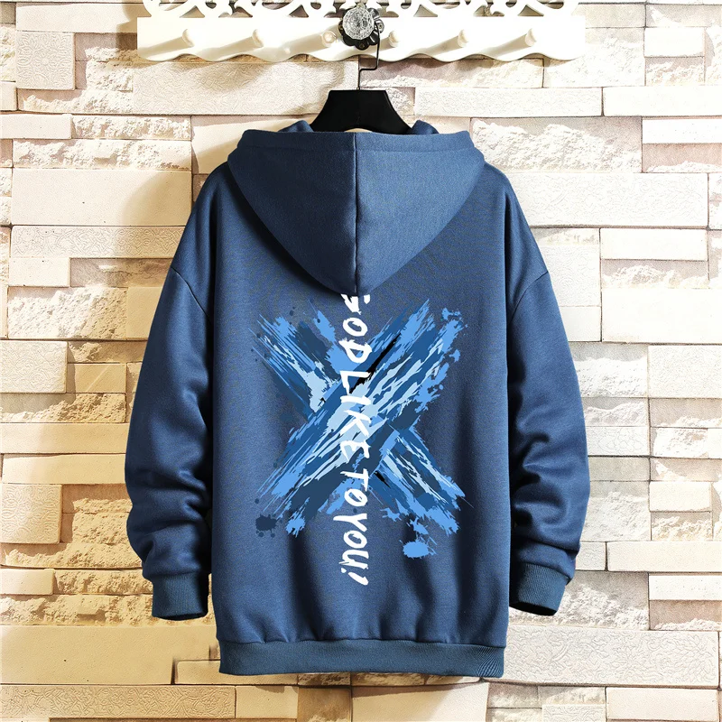 2024 Men Hip Hop Sweatshirt Hoodie Color Print Streetwear Harajuku Pullover Cotton Fleece Winter Autumn Blue
2024 Men Hip Hop Sweatshirt Hoodie Color Print Streetwear Harajuku Pullover Cotton Fleece Winter Autumn Blue