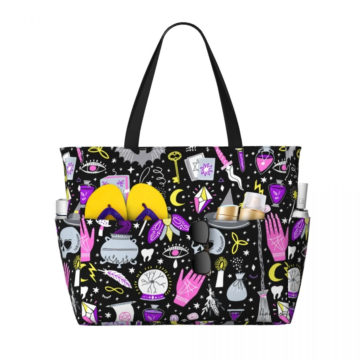 Женская дорожная сумка-тоут Magic Witch, большая пляжная водонепроницаемая сумка с молнией и карманами для отдыха, спортзала и путешествий
Женская дорожная сумка-тоут Magic Witch, большая пляжная водонепроницаемая сумка с молнией и карманами для отдыха, спортзала и путешествий