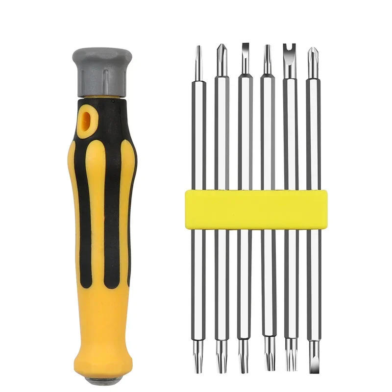 New 6 In 1 Safety Tamper-Proof Magnetic Screwdriver Bit Hex Torx Screwdriver Head Flat Hand Tool
New 6 In 1 Safety Tamper-Proof Magnetic Screwdriver Bit Hex Torx Screwdriver Head Flat Hand Tool