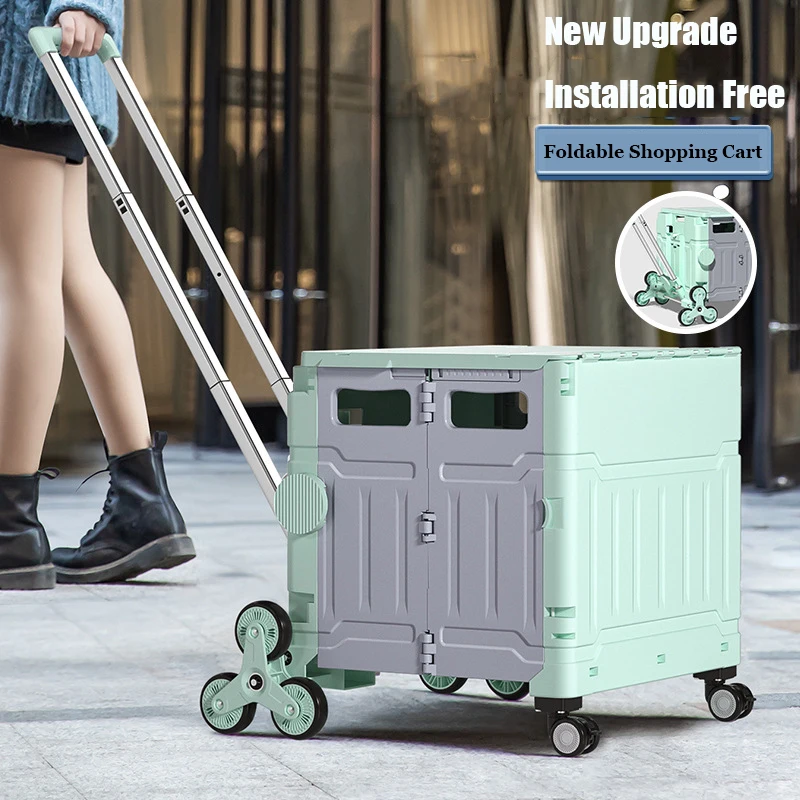 New Upgrade Portable Folding Shopping Cart Household 75L Camping Picnic Trolley Cart 8 Wheels Climbing Grocery Cart
New Upgrade Portable Folding Shopping Cart Household 75L Camping Picnic Trolley Cart 8 Wheels Climbing Grocery Cart