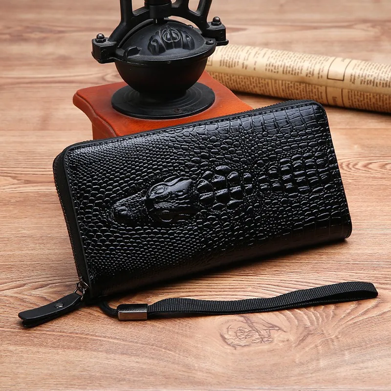 Zipper Open Men's Long Wallet Luxury Alligator Pattern Men's Safe Clutch Waist Bag Business Male Money Purse Card Bag Holder
Zipper Open Men's Long Wallet Luxury Alligator Pattern Men's Safe Clutch Waist Bag Business Male Money Purse Card Bag Holder