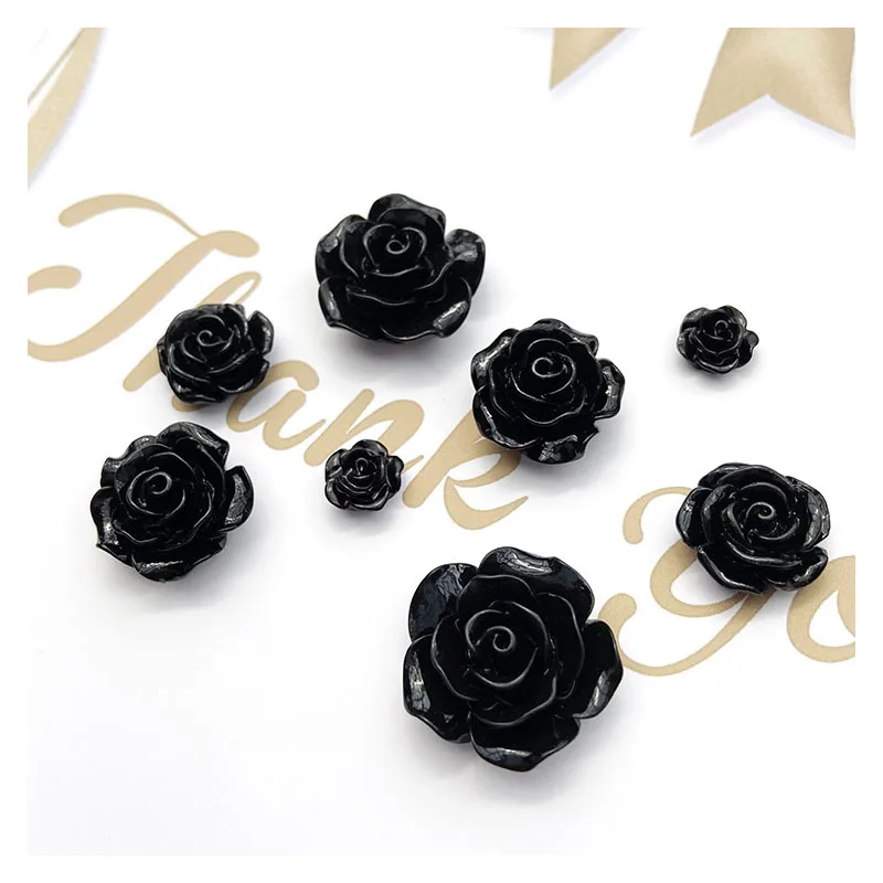 10Pcs/lot 4Size 3D Black Flower Charms Resin Flatback Cabochon DYI Jewelry Making Phone Case Decor Accessory
10Pcs/lot 4Size 3D Black Flower Charms Resin Flatback Cabochon DYI Jewelry Making Phone Case Decor Accessory