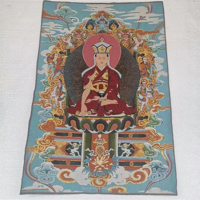 

Tibetan Buddha Thangka, Dizang Bodhisattva, embroidered brocade painting, exquisite home decoration, auspicious Thangka