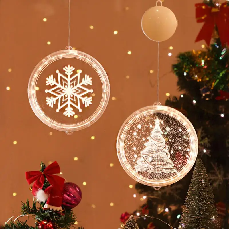 Christmas LED Lights 3D Disc Light String Decoration Santa Claus Snowflake Bell Hanging Decorations Xmas Luminous Light Ornament
Christmas LED Lights 3D Disc Light String Decoration Santa Claus Snowflake Bell Hanging Decorations Xmas Luminous Light Ornament