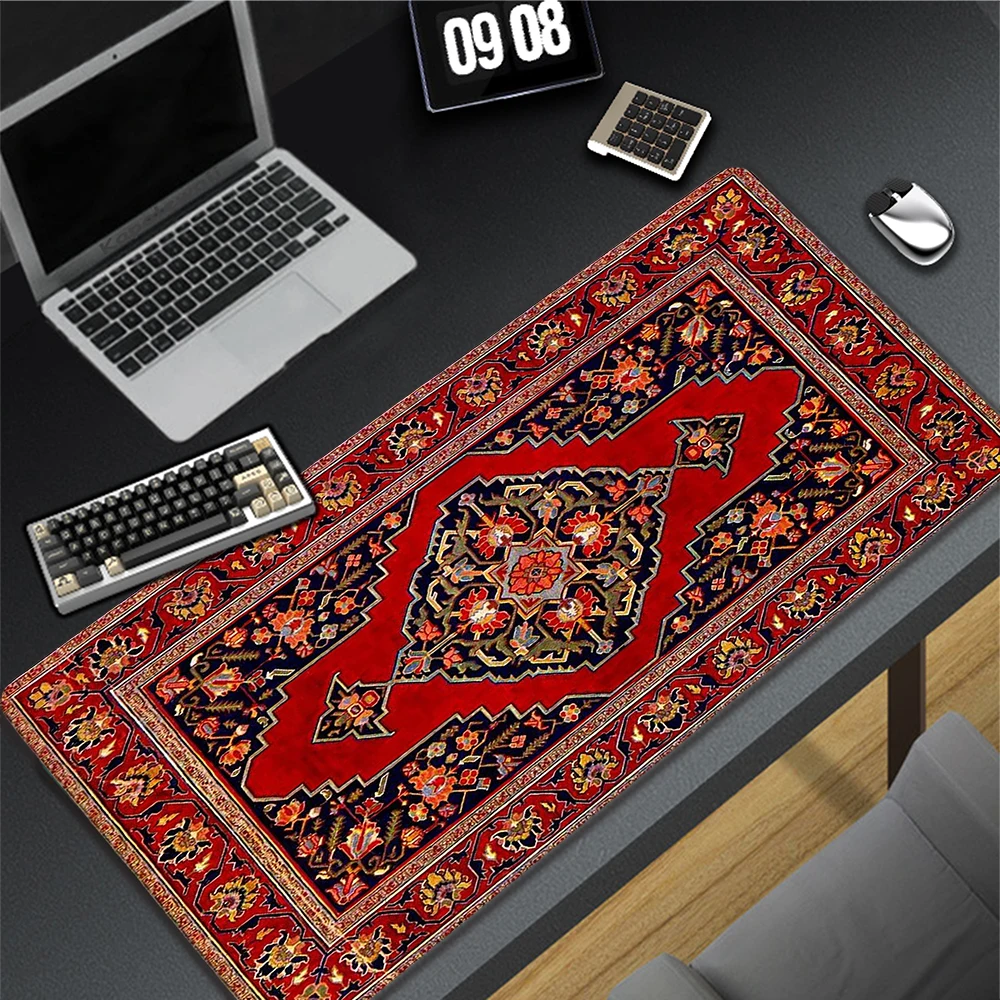 Persian Rug Mousepad Retro Style Table Carpet Home Office Mouse Pad Large Mousepad Desk Mat Gaming Mouse Mats 900x400mm XXXL
Persian Rug Mousepad Retro Style Table Carpet Home Office Mouse Pad Large Mousepad Desk Mat Gaming Mouse Mats 900x400mm XXXL