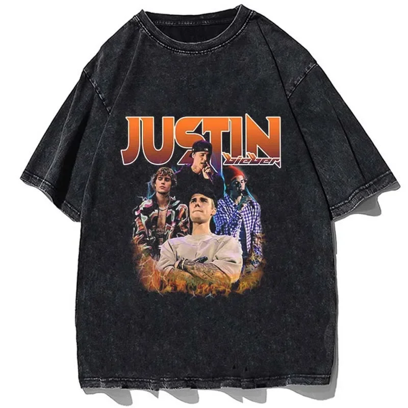 Hip Hop Rapper Justin Bieber T-shirt Fashion Cotton Oversize Shirt Summer Men Women Casual Short Sleeve Tees Tops Streetswear
Hip Hop Rapper Justin Bieber T-shirt Fashion Cotton Oversize Shirt Summer Men Women Casual Short Sleeve Tees Tops Streetswear
